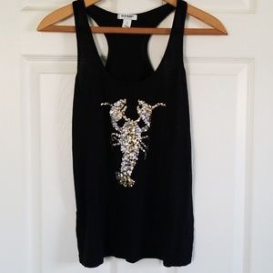 Sequin Lobster tank top